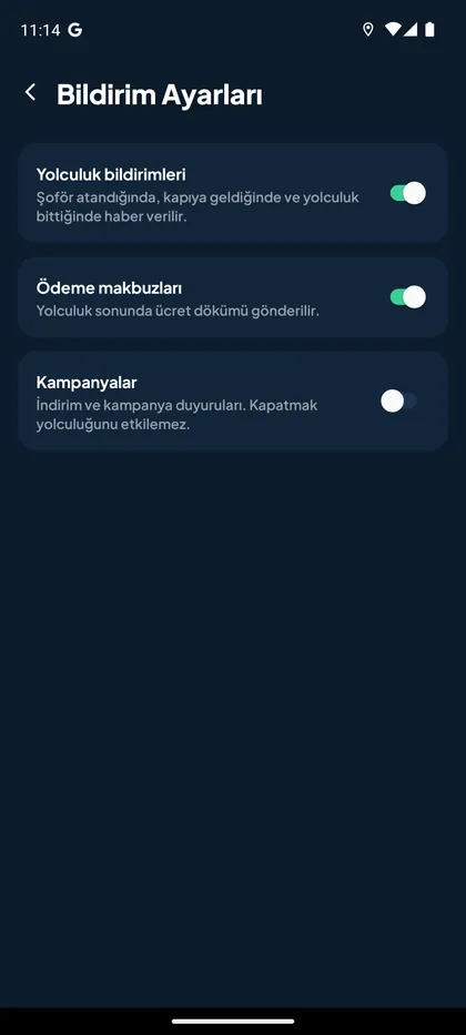 Bildirim ayarları