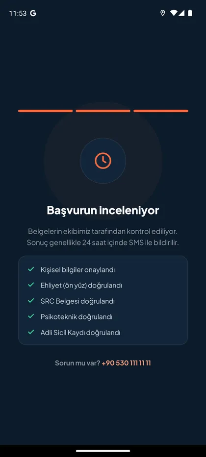 Başvuru 3/3 · durum