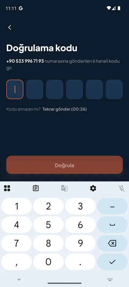 Doğrulama kodu