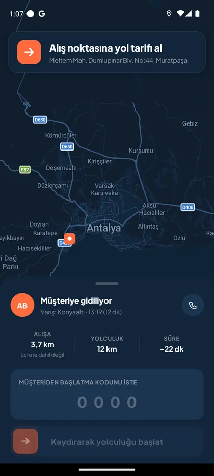 Başlatma kodu isteniyor